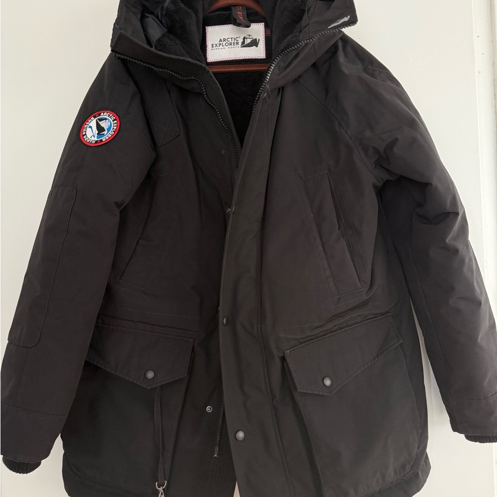Men's Black Winter Alaska Parka Coat